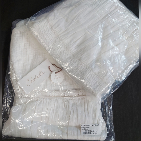 Cleobella Berit Mini Dress in Ivory White NEW - Picture 9 of 9